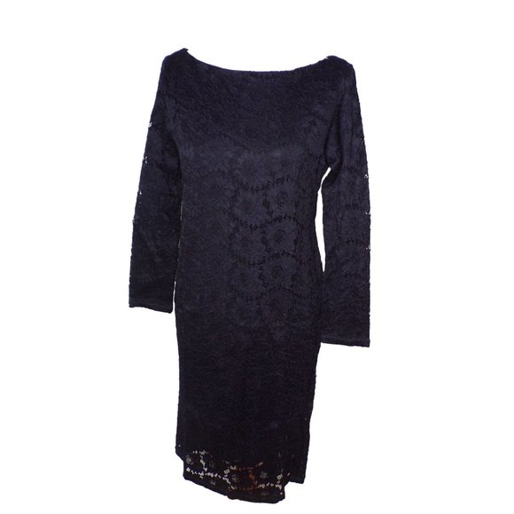 INGRID & ISABEL Lace Long Sleeve Maternity Dress Black Large NEW - Picture 3 of 7